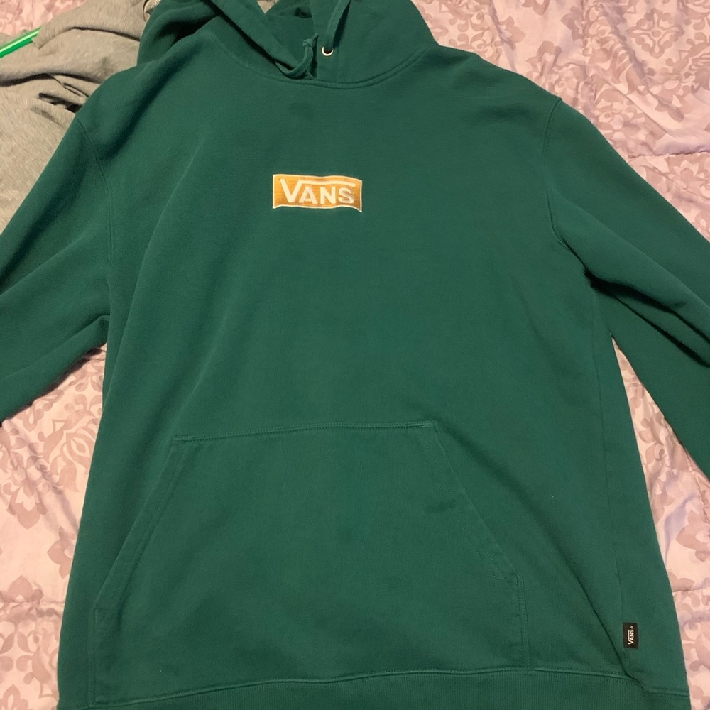 vans green hoodie